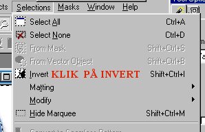 klik p invert i din PSP
